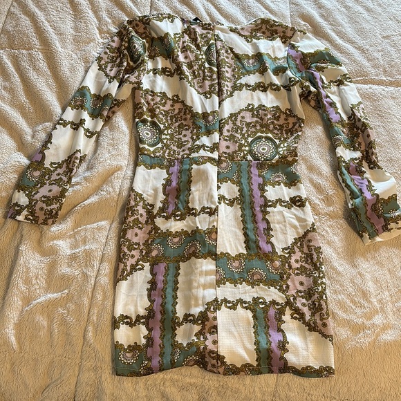PETITE CHAIN PRINT WOVEN SHIFT DRESS NWT - Picture 8 of 8